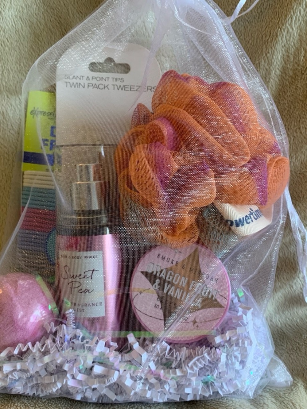 Bath & Body Works Pink and Orange Kids Bath Gift Set